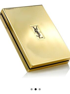 Authentic Yves Saint Laurent Empty Gold Compact Case with Mirror